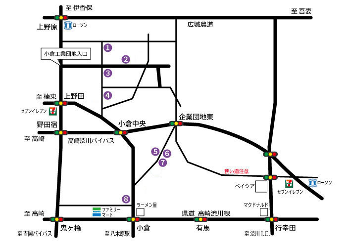 吉岡ぶどう郷地図詳細